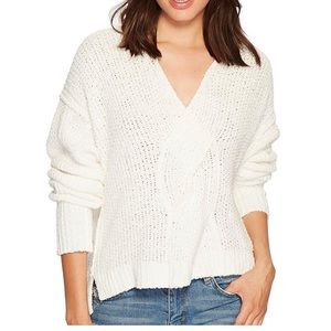 NWOT Free people knit v neck sweater